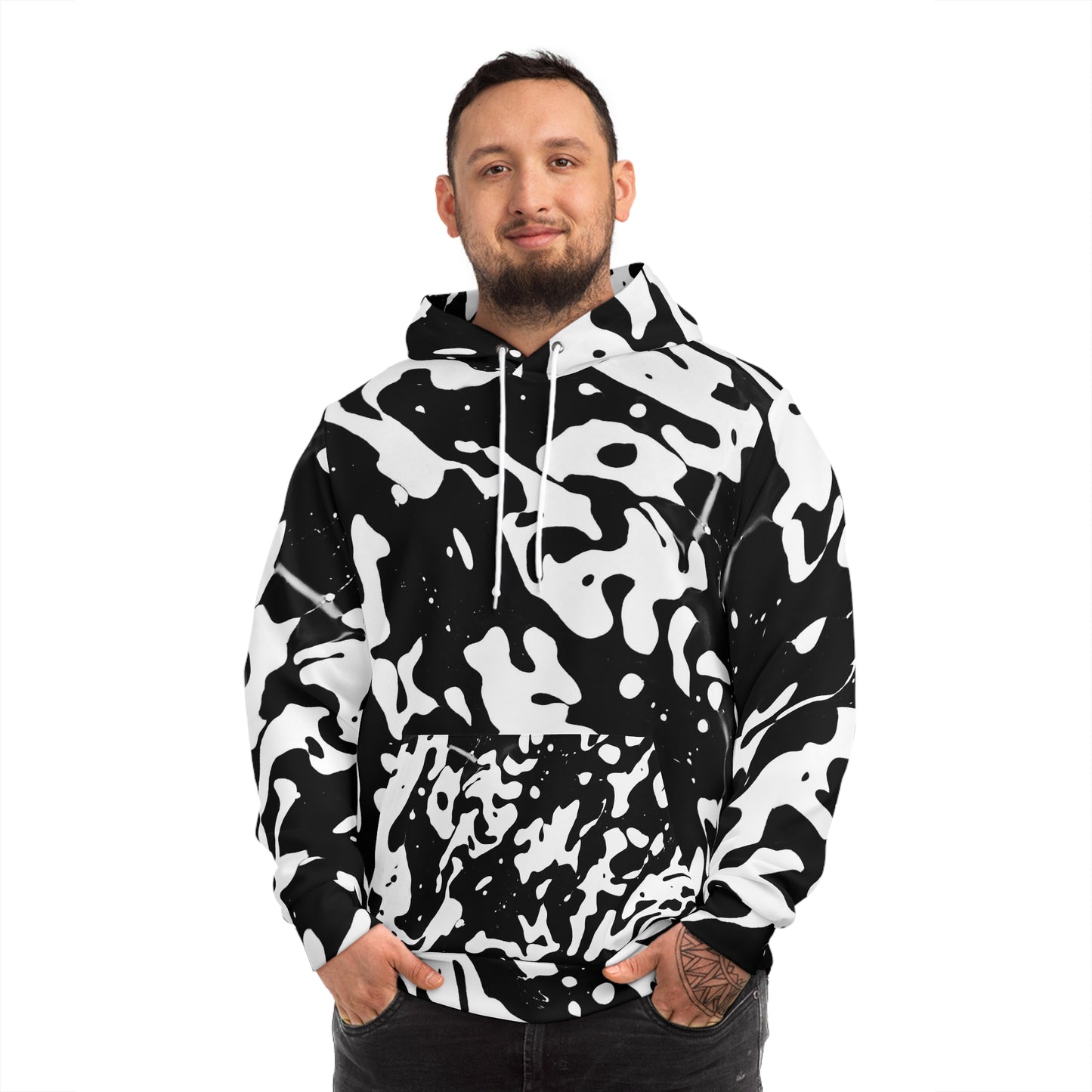Abstract Soapy Bubbles AOP Fashion Hoodie